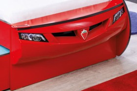 CARBED Кровать-машина Coupe с выдвижной кроватью Red 20.03.1306.00 в Оби - ob.katalogmebeli.com | фото 2