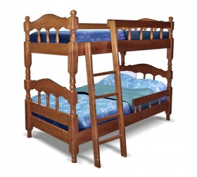 Детская двухъярусная кровать Точенка Венге 2 Распродажа в Оби - ob.katalogmebeli.com | фото