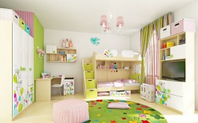 Детская комната Флёр (Белый/корпус Клен) в Оби - ob.katalogmebeli.com | фото 6