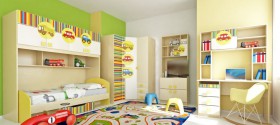 Детская комната Клаксон (Бежевый/корпус Клен) в Оби - ob.katalogmebeli.com | фото 5