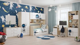 Детская комната Санни (Белый/корпус Клен) в Оби - ob.katalogmebeli.com | фото 3