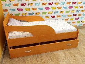 Кровать детская Максимка Млечный дуб/Венге в Оби - ob.katalogmebeli.com | фото 4