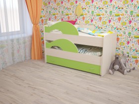 Кровать детская Радуга 1600 Млечный дуб/Венге в Оби - ob.katalogmebeli.com | фото 8