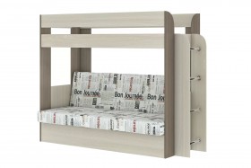 Дива Кровать 2-х ярусная с диванным блоком в Оби - ob.katalogmebeli.com | фото