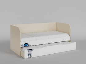 Диван-кровать Санни (Белый/корпус Клен) в Оби - ob.katalogmebeli.com | фото