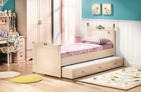 Кровать детская Балли 2-х уровневая (венге/белфорт) в Оби - ob.katalogmebeli.com | фото 2