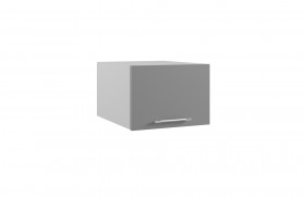 Гарда ГПГ 500 шкаф верхний горизонтальный глубокий (Белый Эмалит/корпус Серый) в Оби - ob.katalogmebeli.com | фото