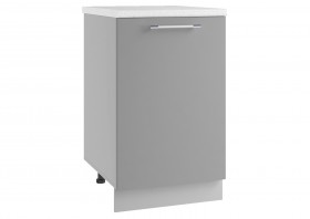 Гарда МС 500 шкаф нижний малой глубины (Белый Эмалит/корпус Серый) в Оби - ob.katalogmebeli.com | фото