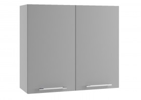 Гарда П 800 шкаф верхний (Белый Эмалит/корпус Серый) в Оби - ob.katalogmebeli.com | фото