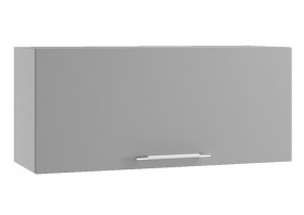 Гарда ПГ 800 шкаф верхний горизонтальный (Белый Эмалит/корпус Серый) в Оби - ob.katalogmebeli.com | фото