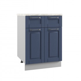 Гарда С1ЯШ 600 шкаф нижний с ящиком (Джинс/корпус Серый) в Оби - ob.katalogmebeli.com | фото