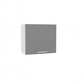 Гарда ВПГ 500 шкаф верхний горизонтальный высокий (Белый Эмалит/корпус Серый) в Оби - ob.katalogmebeli.com | фото