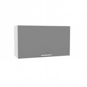 Гарда ВПГ 800 шкаф верхний горизонтальный высокий (Белый Эмалит/корпус Серый) в Оби - ob.katalogmebeli.com | фото