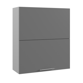 Гарда ВПГПМ 800 шкаф верхний высокий Blum Aventos (Белый Эмалит/корпус Серый) в Оби - ob.katalogmebeli.com | фото