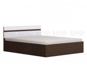 Ким кровать 1,4 (Венге/белый глянец) в Оби - ob.katalogmebeli.com | фото 1