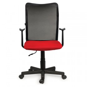 Кресло BRABIX Spring MG-307 (красно-черный) в Оби - ob.katalogmebeli.com | фото 2