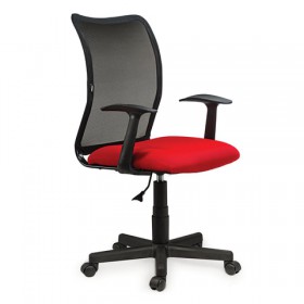 Кресло BRABIX Spring MG-307 (красно-черный) в Оби - ob.katalogmebeli.com | фото 4