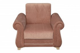 Кресло для отдыха "Порто" (велюр киви корица / микровельвет крем) в Оби - ob.katalogmebeli.com | фото 8