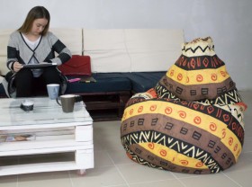 Кресло-груша Большое-Африка в Оби - ob.katalogmebeli.com | фото 4