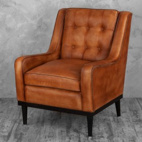 Кресло кожаное Элегант (Бордовый) в Оби - ob.katalogmebeli.com | фото 2