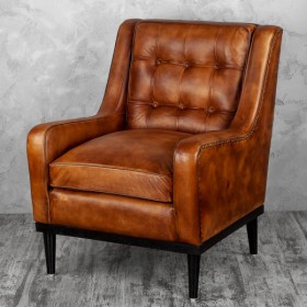 Кресло кожаное Элегант (Бордовый) в Оби - ob.katalogmebeli.com | фото 4