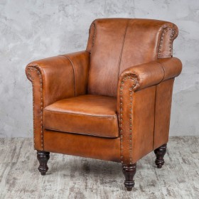 Кресло кожаное Лофт Чарльз в Оби - ob.katalogmebeli.com | фото 2