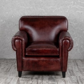 Кресло кожаное Элегант (Бордовый) в Оби - ob.katalogmebeli.com | фото 7