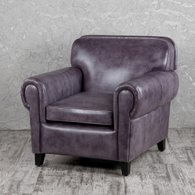 Кресло кожаное Элегант (Фиолетовый) в Оби - ob.katalogmebeli.com | фото 1