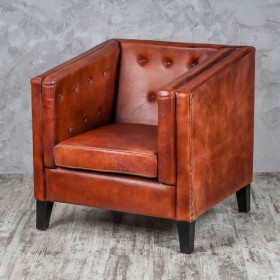 Кресло кожаное Лофт Аристократ (ширина 1100 мм) в Оби - ob.katalogmebeli.com | фото 2
