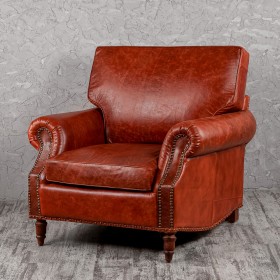 Кресло кожаное Лофт Аристократ (кожа буйвола) в Оби - ob.katalogmebeli.com | фото