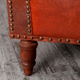 Кресло кожаное Лофт Аристократ (кожа буйвола) в Оби - ob.katalogmebeli.com | фото 4