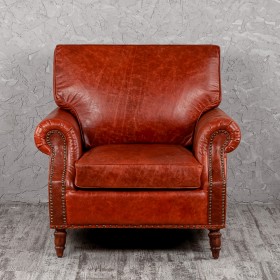 Кресло кожаное Лофт Аристократ (кожа буйвола) в Оби - ob.katalogmebeli.com | фото 8