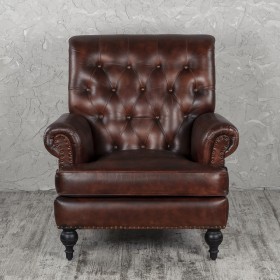 Кресло кожаное Лофт Чарльз в Оби - ob.katalogmebeli.com | фото 8