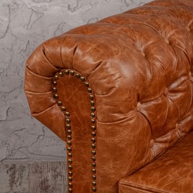 Кресло кожаное Лофт Честер (кожа буйвола) в Оби - ob.katalogmebeli.com | фото 5