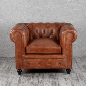 Кресло кожаное Лофт Честер (кожа) в Оби - ob.katalogmebeli.com | фото 6