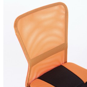 Кресло компактное BRABIX Smart MG-313 (черный, оранжевый) в Оби - ob.katalogmebeli.com | фото 4