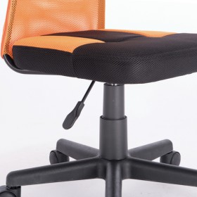 Кресло компактное BRABIX Smart MG-313 (черный, оранжевый) в Оби - ob.katalogmebeli.com | фото 5