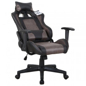 Кресло компьютерное BRABIX GT Racer GM-100 (черный, коричневый) в Оби - ob.katalogmebeli.com | фото 2