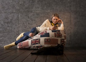 Кресло-мешок Британский Флаг в Оби - ob.katalogmebeli.com | фото 3