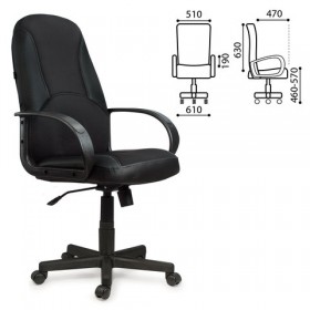 Кресло офисное BRABIX City EX-512 (черное) в Оби - ob.katalogmebeli.com | фото