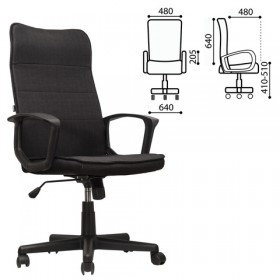 Кресло офисное BRABIX Delta EX-520 (черный) в Оби - ob.katalogmebeli.com | фото 1
