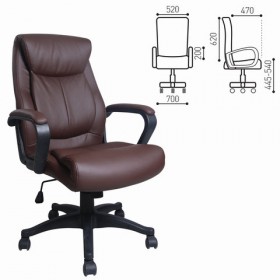 Кресло офисное BRABIX Enter EX-511 (коричневый) в Оби - ob.katalogmebeli.com | фото