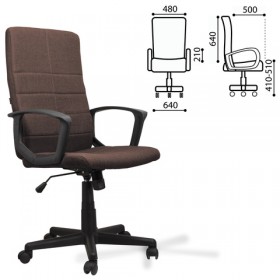 Кресло офисное BRABIX Focus EX-518 (коричневый) в Оби - ob.katalogmebeli.com | фото 1