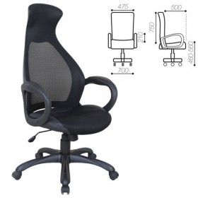 Кресло офисное BRABIX Genesis EX-517 (черное) в Оби - ob.katalogmebeli.com | фото