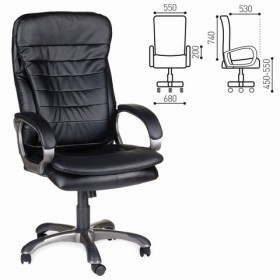 Кресло офисное BRABIX Omega EX-589 (черное) в Оби - ob.katalogmebeli.com | фото 1