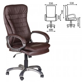 Кресло офисное BRABIX Omega EX-589 (коричневое) в Оби - ob.katalogmebeli.com | фото