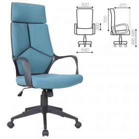 Кресло офисное BRABIX Prime EX-515 (голубая ткань) в Оби - ob.katalogmebeli.com | фото