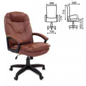 Кресло офисное BRABIX Trend EX-568 (коричневый) в Оби - ob.katalogmebeli.com | фото 1