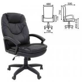 Кресло офисное BRABIX Trend EX-568 (черный) в Оби - ob.katalogmebeli.com | фото 1