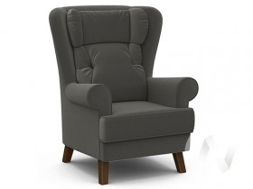 Кресло отдыха Комфорт-2 (орех лак/ULTRA GRAFIT) в Оби - ob.katalogmebeli.com | фото 1